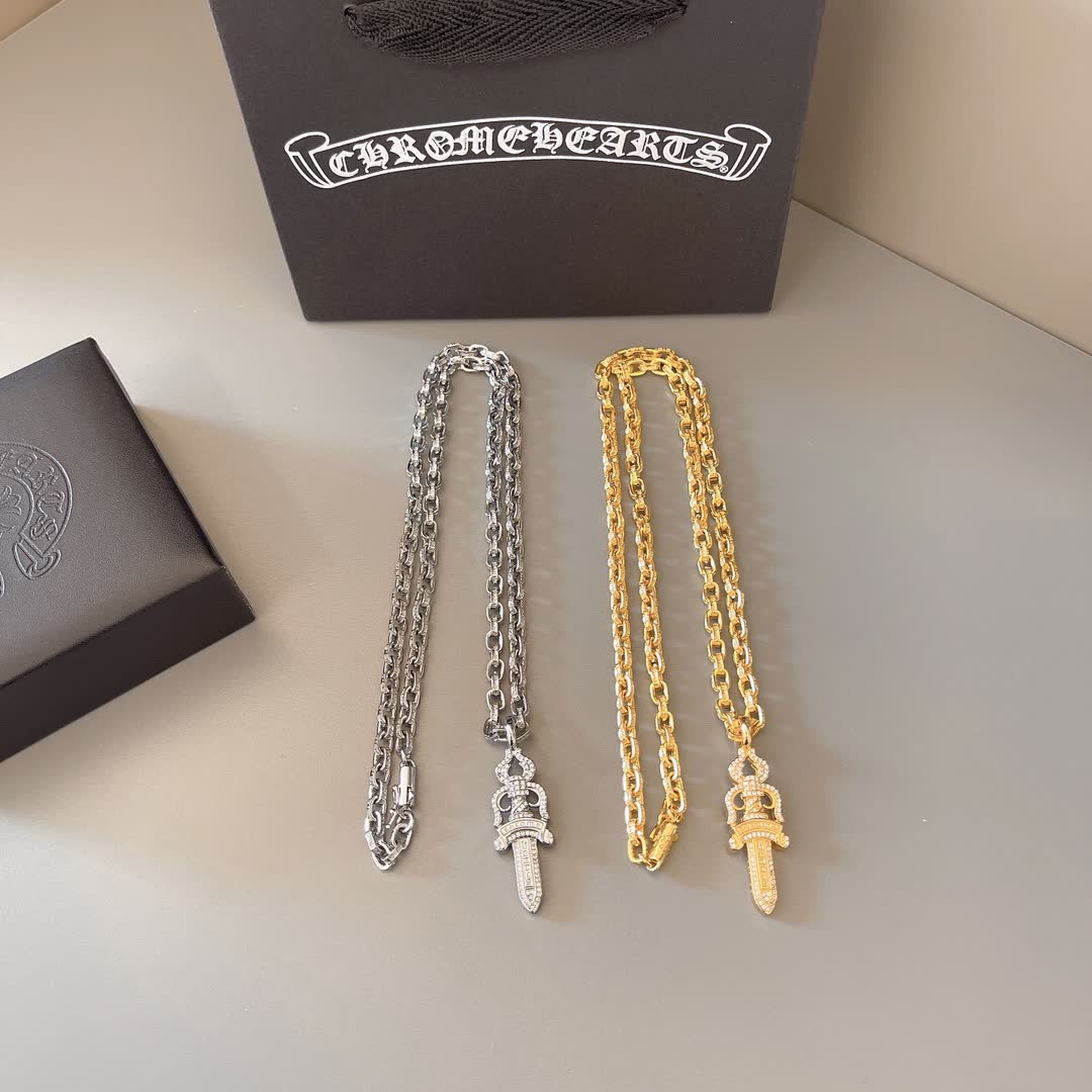 Chrome Hearts Sword Pendant Chain Necklace